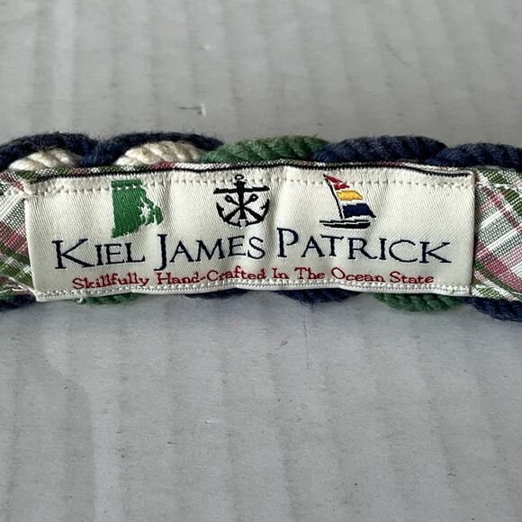 Kiel James Patrick Handcrafted Nautical Rope Braided Woven Belt Leather 32 Multi - Picture 16 of 16
